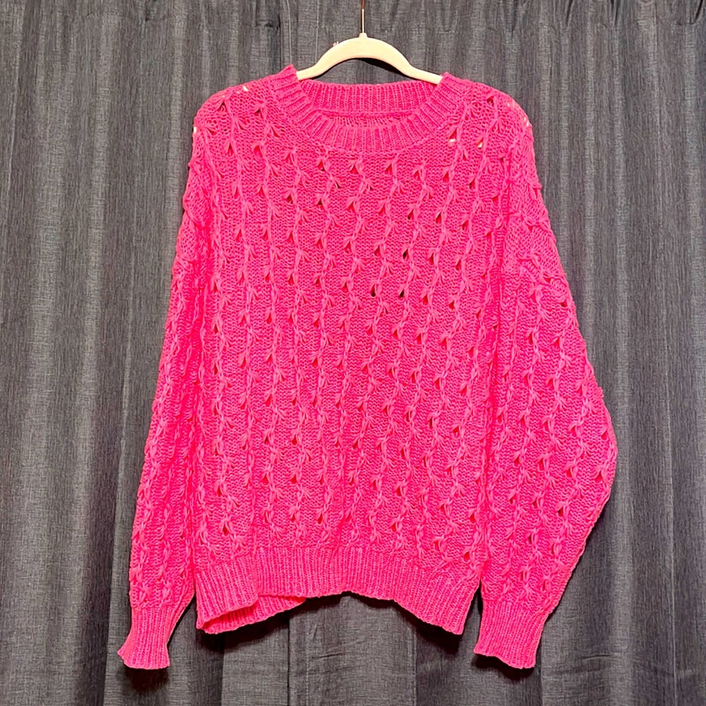 Hot pink Barbiecore sweater